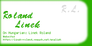 roland linek business card